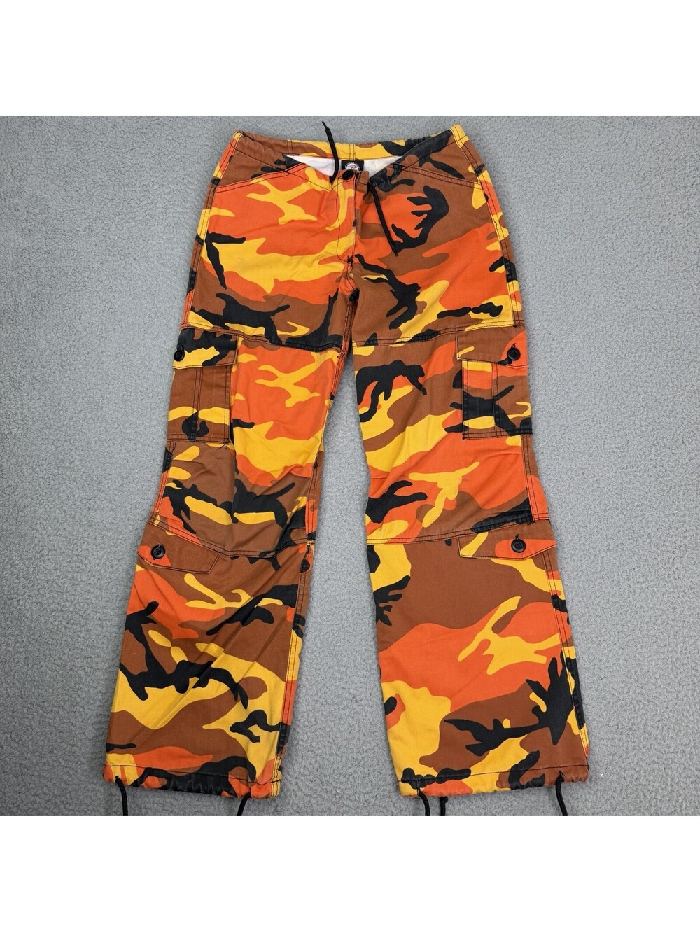 Vintage Rothco Military Pants Trousers Sz XXS 30x28 90s Camo Mens Tapered Orange